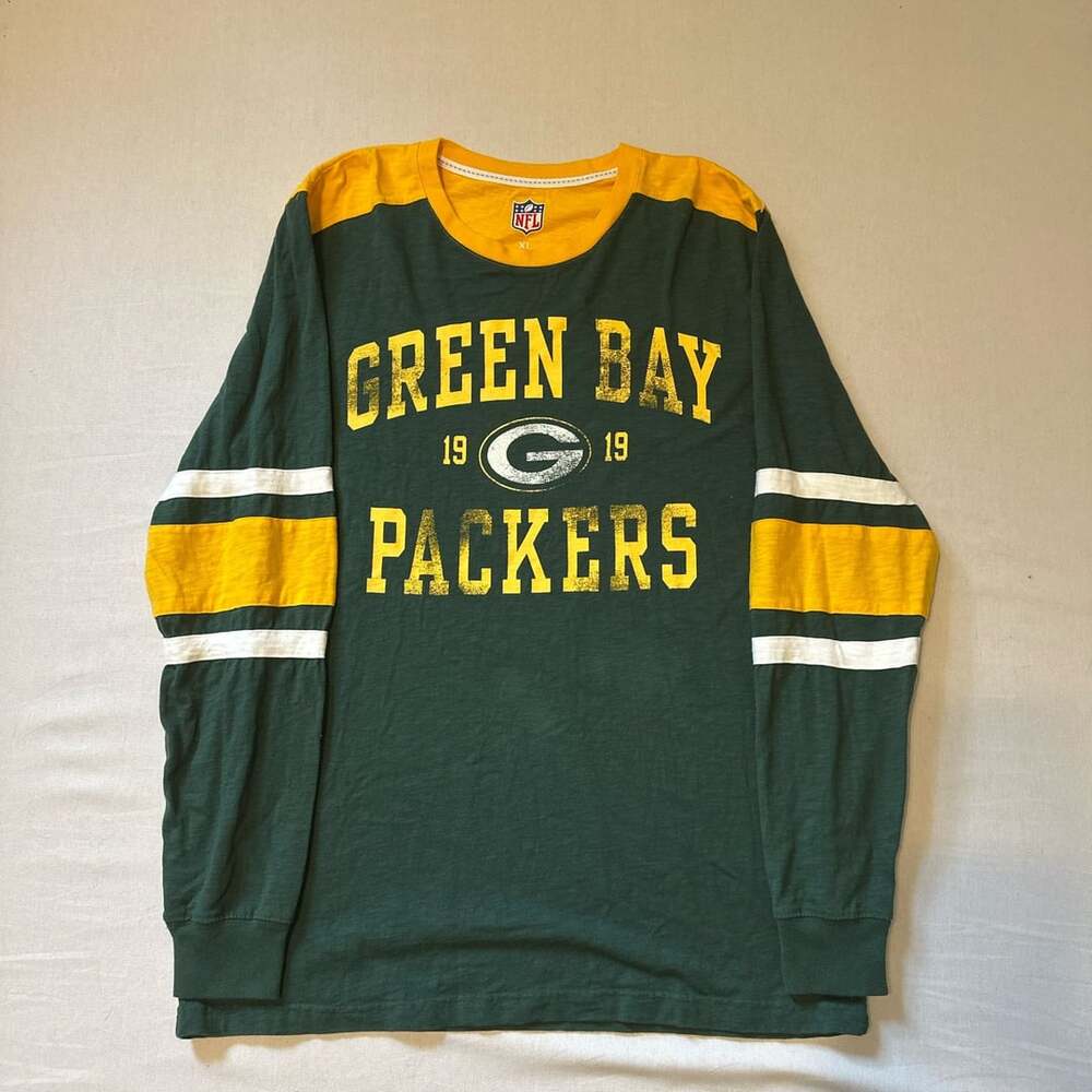 NFL Green Bay Packers Long Sleeve Shirt Size XL Green